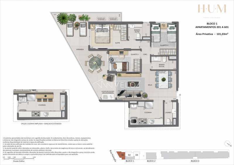 Apartamento, 3 quartos, 101 m² - Foto 2
